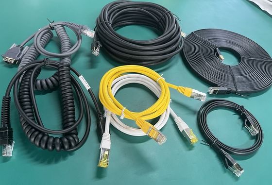 RJ45 SFTP เครือข่ายเคเบิล Cat5e Cat6a Cat7 Cat8 UTP เคเบิลในเครือข่ายคอมพิวเตอร์