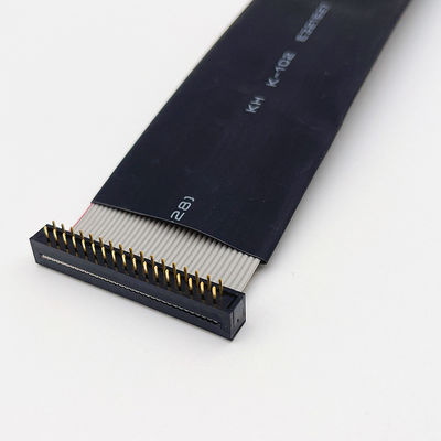 IDC ริบบอนแบนเคเบิลประกอบ UL2651 28AWG ด้วยสายทองแดงทองเหลือง