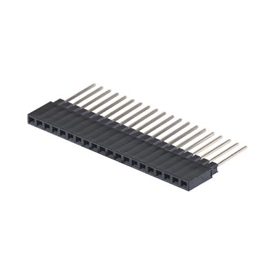 ตําแหน่งเดียว 180 องศา 40P ผู้หญิง Connector หัว 2.54 มิลลิเมตร Pitch 8.5 มิลลิเมตร ความสูงพลาสติก