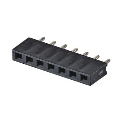 ตําแหน่งเดียว 180 องศา 40P ผู้หญิง Connector หัว 2.54 มิลลิเมตร Pitch 8.5 มิลลิเมตร ความสูงพลาสติก