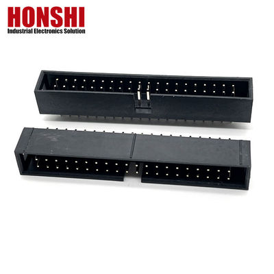 2.54mm Box Header Connector H8.8 40P เครื่องเชื่อมไฟฟ้าสองแถวทอง