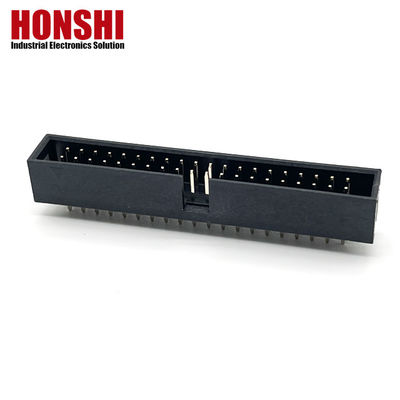 2.54mm Box Header Connector H8.8 40P เครื่องเชื่อมไฟฟ้าสองแถวทอง