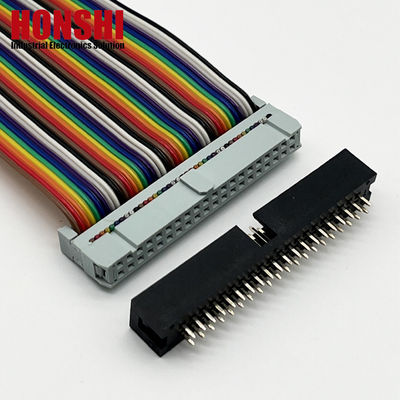 2.54mm Box Header Connector H8.8 40P เครื่องเชื่อมไฟฟ้าสองแถวทอง