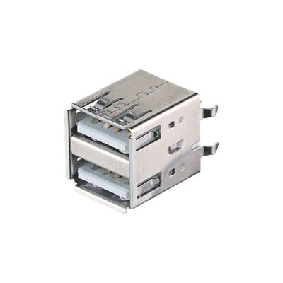 USB 2.0 / 3.0 แจ็ค A ประเภท ชาย พล็อก Connector ทองแดง / โฟสฟอร์ ทองแดง วัสดุติดต่อ