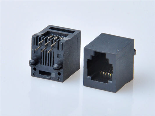 8p8c RJ45 Ethernet Connector 1x1 Port หญิง RJ45 แจ็ค ไม่มีแม่เหล็ก