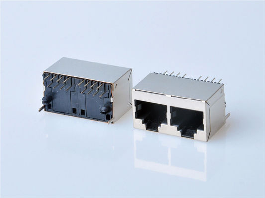 8p8c RJ45 Ethernet Connector 1x1 Port หญิง RJ45 แจ็ค ไม่มีแม่เหล็ก