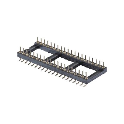 เครื่องจักร หัวสตรี 2.54 มิลลิเมตร H7.0 มิลลิเมตร ความยาว 10.0 มิลลิเมตรตรง 1-40Pin PCB Connector