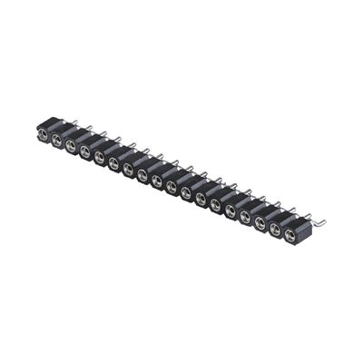2.54mm เครื่องหมุน หัวหญิงมุมขวา SMT SMD แถวเดียว 1-40Pin PCB Connector