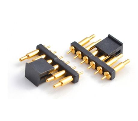 ปรับแต่ง 2.54 มม Pitch Male 6 Pin 1.5 มม PCB Connector สปริง Loaded โปโก้ Pin Connector