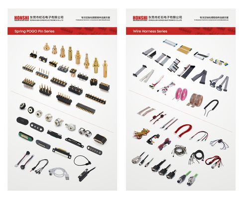 ปรับแต่ง 2.54 มม Pitch Male 6 Pin 1.5 มม PCB Connector สปริง Loaded โปโก้ Pin Connector