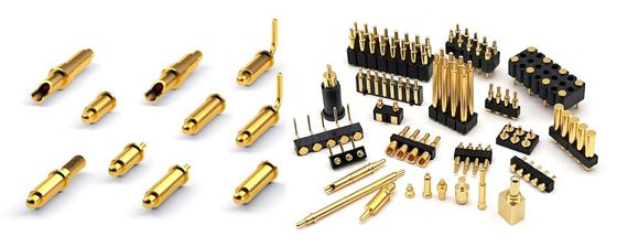 ปรับแต่ง 2.54 มม Pitch Male 6 Pin 1.5 มม PCB Connector สปริง Loaded โปโก้ Pin Connector