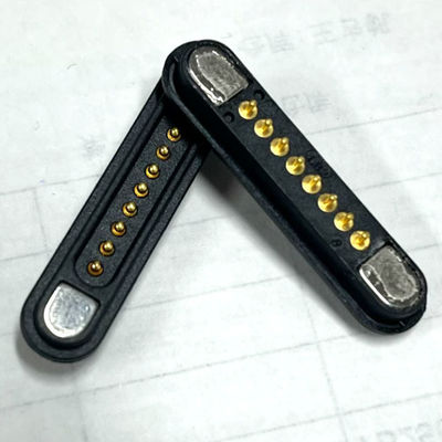 8pin เครื่องเชื่อมแม่เหล็ก เพศชาย เพศหญิง Pogo Pin Connector สําหรับ PCB Board