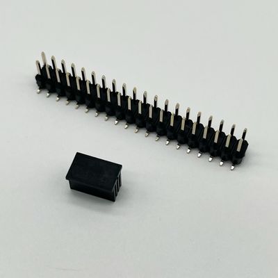 2.54mm Pitch Pin Header Connector 2 Pin - 80 Pin DIP SMT PCB ผู้ชายเชื่อมหัวข้อ