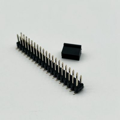 2.54mm Pitch Pin Header Connector 2 Pin - 80 Pin DIP SMT PCB ผู้ชายเชื่อมหัวข้อ