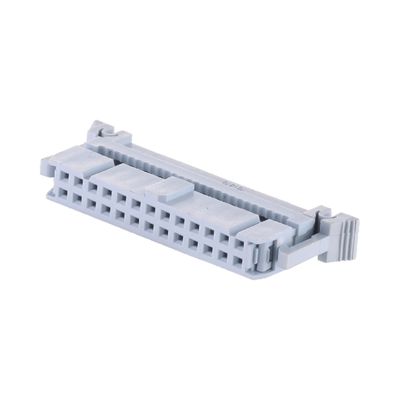 ทองทองทองเหลือง 2.54mm Box Header PBT ทองแดง 6P - 64P IDC Board To Wire Connector