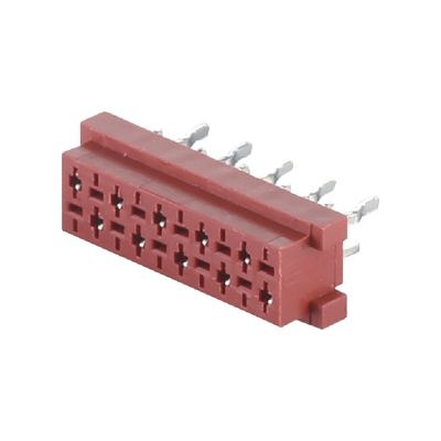 IDC สายตรง เครื่องเชื่อมสตรี Micro Match 4 6 8 10 20 Pin 1.27mm Pitch