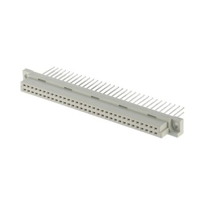 สายตรงหญิง 2 แถว DIN 41612 เครื่องเชื่อม 64 ปิน PCB สูง