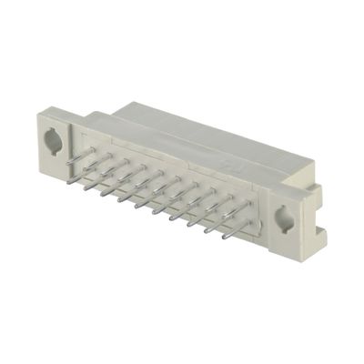 สายตรงหญิง 2 แถว DIN 41612 เครื่องเชื่อม 64 ปิน PCB สูง