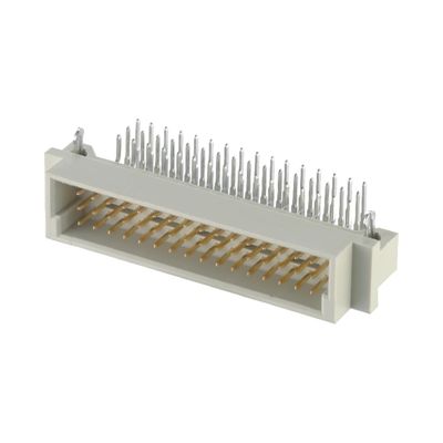 DIP ผู้ชาย Connector Din 41612 2.54mm ผ่านหลุม 3 แถว