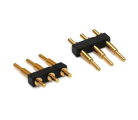 3.0mm pitch 3pin ทอง Plated SMT ประเภทรถยนต์ทองแดง Pogo Pin Connector สําหรับ pcb