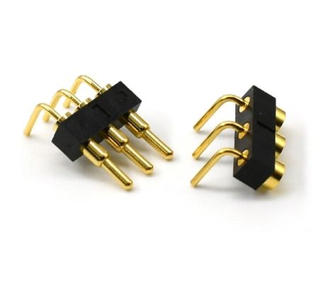 3.0mm pitch 3pin ทอง Plated SMT ประเภทรถยนต์ทองแดง Pogo Pin Connector สําหรับ pcb