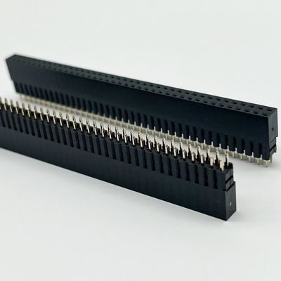 2.54mm Pitch Connector หัวหน้าหญิง 8.5mm ความสูงสองแถว 180 องศา Dip สําหรับ PCB