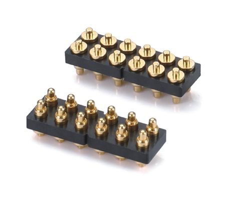 2.5mm 3 Pin Spring Loaded Pogo Pin Connector สําหรับอุปกรณ์ประกอบรถยนต์ ความดันปริมาณ 1A