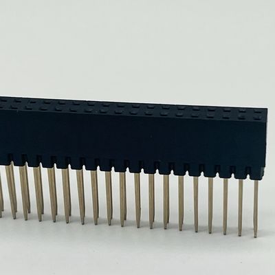 2.54mm Pitch Connector หัวหน้าหญิง 8.5mm ความสูงสองแถว 180 องศา Dip สําหรับ PCB