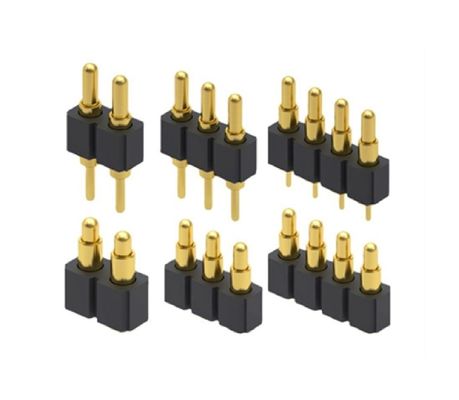 2.5mm 4 Pin Pogo Connector H3.5mm SMT ประเภททองคํา Plated ทองแดง Pogo Connector