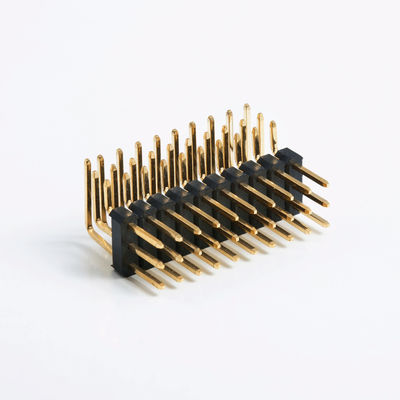 ทอง Plated 2.0mm Board To Board Header Connector 3 - 120 Pin PCB ผู้ชาย Pin Connector