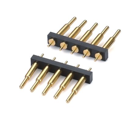 2.0 มิลลิเมตร 20 ปินปรับปรุง Pogo Pin Connector สปริงปิน Plated ทอง SMT Pogo Connector