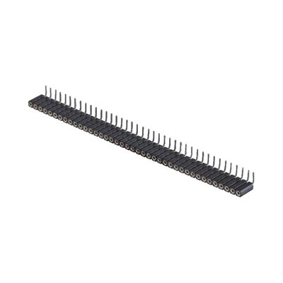 ทอง Plated เครื่องหมุน Pin หัว 2.54mm SMT SMD สองแถวมุมขวา PCB Connector