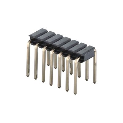 DIN Type 2.0mm Pitch Pin Header Connector สายตรง 2 - 40 ปิน สายเดียว
