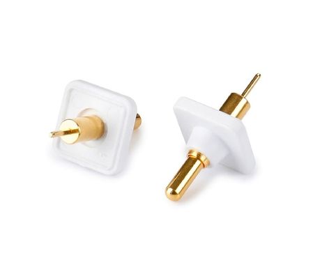 ชาย Solder 9.5mm โปโก้ Pin Connector ทองแดง 3.2mm ความสูง Spring Loaded ทองคํา