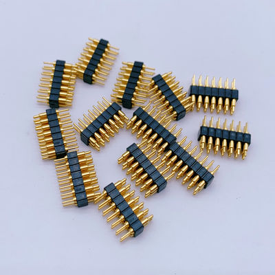 ปรับปรุง 2.0mm Pitch Brass Pogo Pin 2 Row 14Pin สปริงลดสปริง