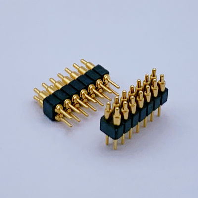 ปรับปรุง 2.0mm Pitch Brass Pogo Pin 2 Row 14Pin สปริงลดสปริง