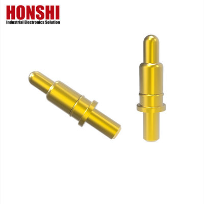 ชายผ่านหลุมชนิดสปริง Loaded Pin Connector ทองแดง Pogo Pin 120g พลังสปริง