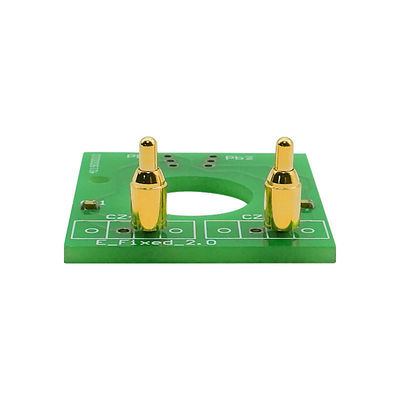 พลังงานสูง 9A แบตเตอรี่ทองแดง POGO Pin Connector ผ่านหลุม PCB สปริงบรรทุกสปริง