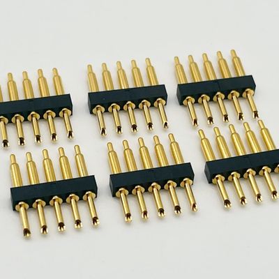 ประเภทผสมผสาน Pogo Pin 2.54mm Pitch 1x5P เพศชาย