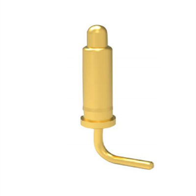 2.54 มิลลิเมตร pitch 10pin มุมขวาชายทองแดง Spring Loaded แม็กเนติก Pogo Pin Connector