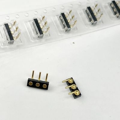 3p 2.54 มิลลิเมตร สปริงชาร์ด หญิงลูกบอล Plunger แม็กเนติก Pogo Pin Connector