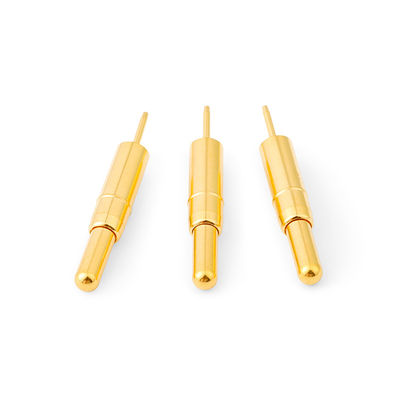 คอนเนกเตอร์ปิ้นโปโก้กระแสสูง DC 12V วัสดุบ้านผสมซีนก์ที่บรรจุด้วยสปริง
