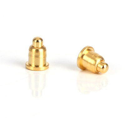 SMT ประเภท Pogo Pin 2 มม ทอง Palted SUS304 สปริง Pogo Pin