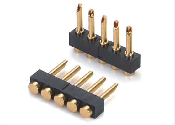 2.54mm Pitch Pogo Pin Connector สายเชื่อม สายเชื่อม ประเภทสตรี Pogo Pin 1x05P