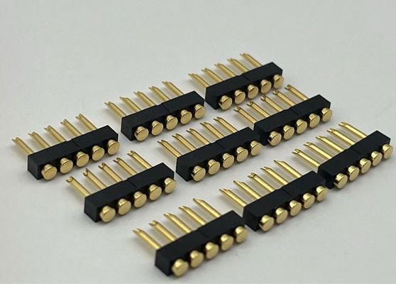 2.54mm Pitch Pogo Pin Connector สายเชื่อม สายเชื่อม ประเภทสตรี Pogo Pin 1x05P