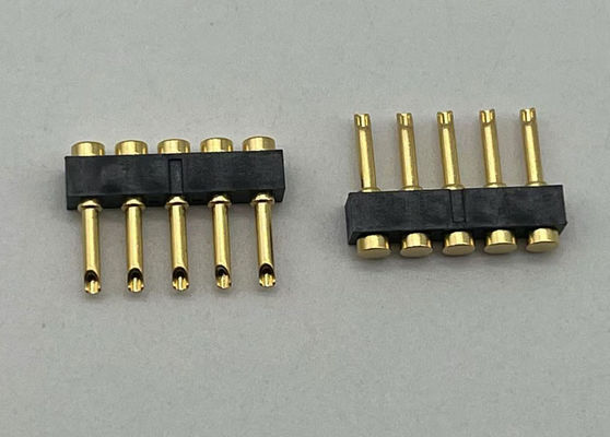 2.54mm Pitch Pogo Pin Connector สายเชื่อม สายเชื่อม ประเภทสตรี Pogo Pin 1x05P