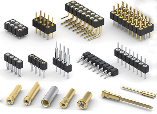 1.27 มิลลิเมตร 2.0 มิลลิเมตร 2.54 มิลลิเมตร Round Pin Header PCB Connector เครื่องแปรรูป Pin Header SMT Type