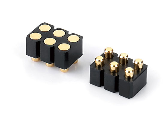 6 Pin Pogo Pin Connector กับสปริงคอนเท็คต์ การบํารุงรักษาและเปลี่ยนง่าย