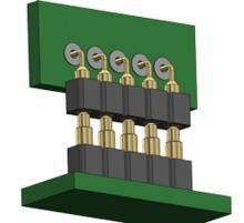 6 Pin Pogo Pin Connector กับสปริงคอนเท็คต์ การบํารุงรักษาและเปลี่ยนง่าย