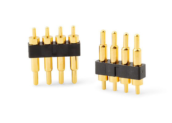 2.54mm Pitch Pogo Pin Connectors หัวหินที่บรรทุก H7.75mm สําหรับการเชื่อมต่อ PCB